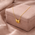 Petite Bow necklace - small elegant bow charm necklace by PinkbyPC