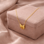 Petite Bow necklace - small elegant bow charm necklace by PinkbyPC