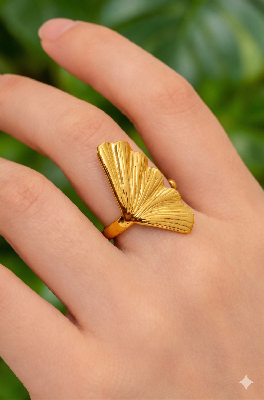 Pink by PC Gingko Ring - view 3