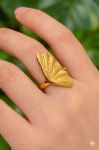 Pink by PC Gingko Ring - view 3