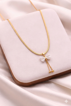 Butterfly Tassel necklace - graceful butterfly with tassel detail by PinkbyPC