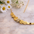 Floral Luxe bracelet - floral charm with luxe finish by PinkbyPC