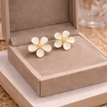 Floral Stud Classic earrings - simple floral stud design by PinkbyPC