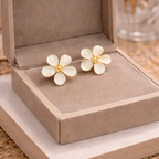 Floral Stud Classic earrings - simple floral stud design by PinkbyPC
