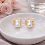Pink by PC – Heart Pearl Stud - view 2