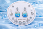 Ocean Shell Set jewellery set - blue enamel ocean theme earrings by PinkbyPC
