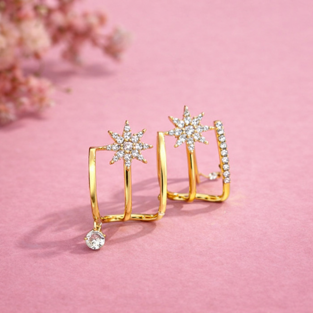 Pink by PC – Crystal Hoop Drop - view 3
