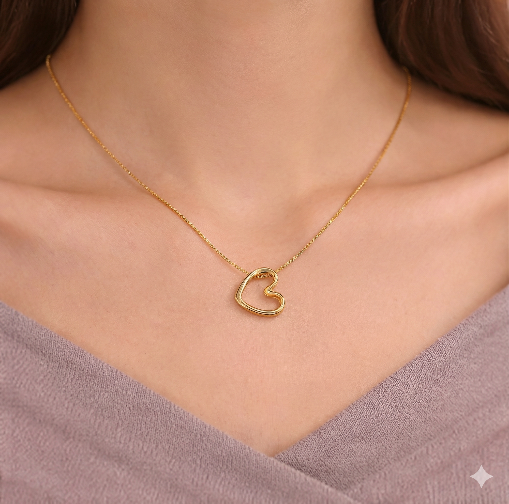 Pink by PC Open Heart Necklace - view 3