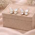 Pink by PC – Butterfly Crystal Stud - view 3