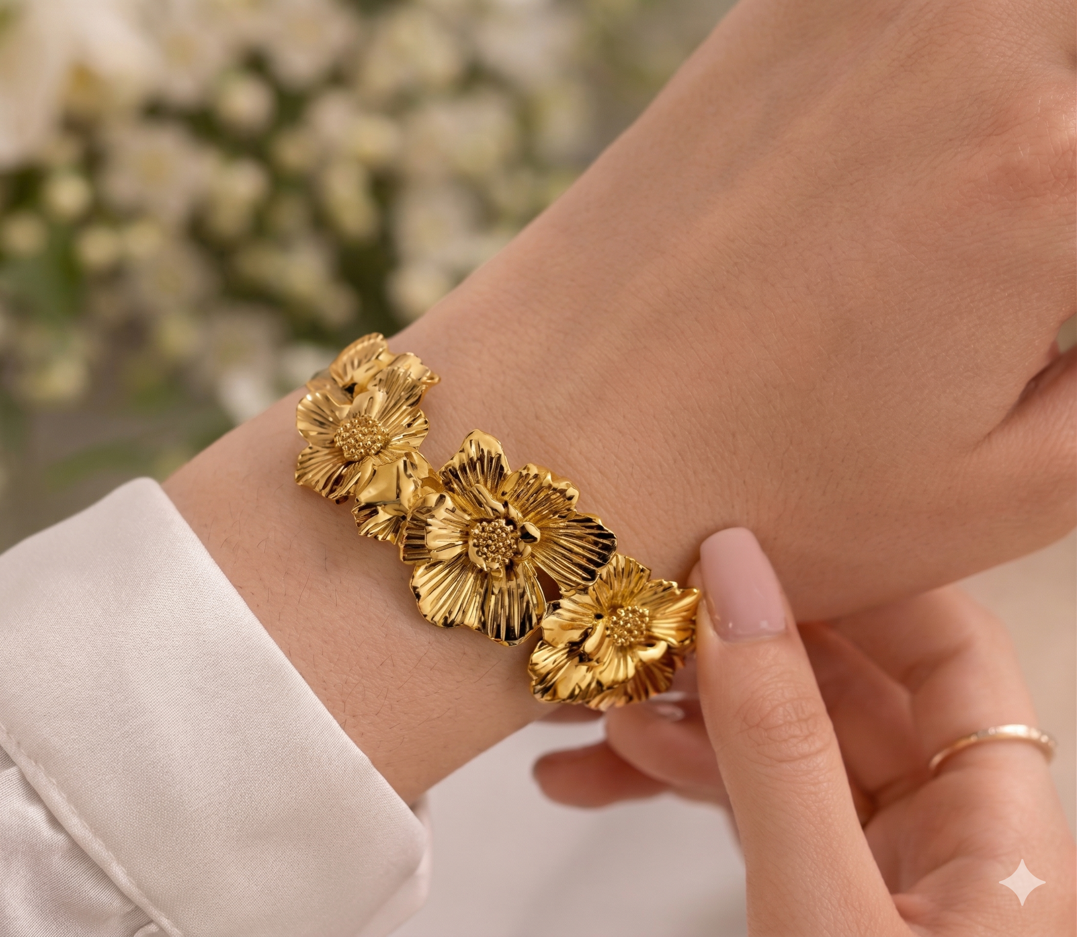 Pink by PC – Floral Luxe Cuff - view 3