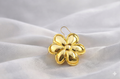 Bloom Charm ring - gold flower charm by PinkbyPC