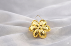 Bloom Charm ring - gold flower charm by PinkbyPC