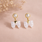 Pink by PC – Pearl Bow Stud - view 3