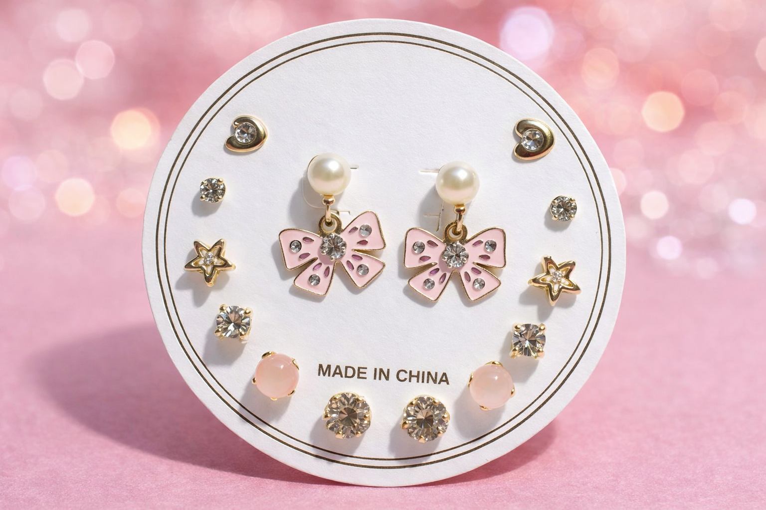 Pink by PC – Pearl Bow Set - view 2