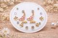 Pink Wing Set jewellery set - butterfly wing drop with studs by PinkbyPC
