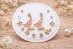 Pink Wing Set jewellery set - butterfly wing drop with studs by PinkbyPC