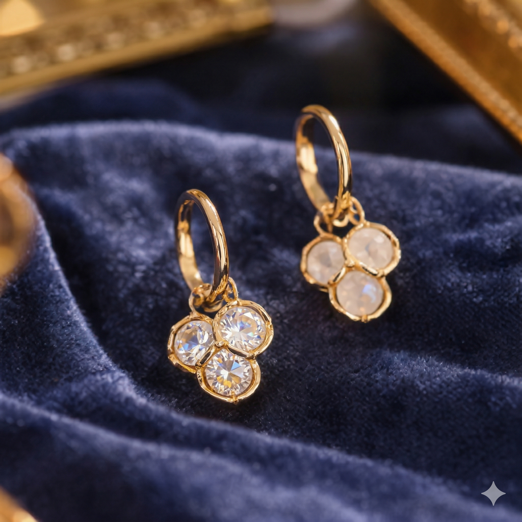 Pink by PC – Pearl Cluster Drops - view 3