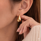 Pink by PC – Gold Teardrop Stud - view 3