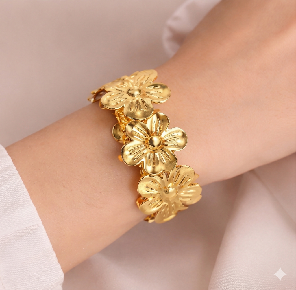 Pink by PC – Floral Stack Cuff - view 2