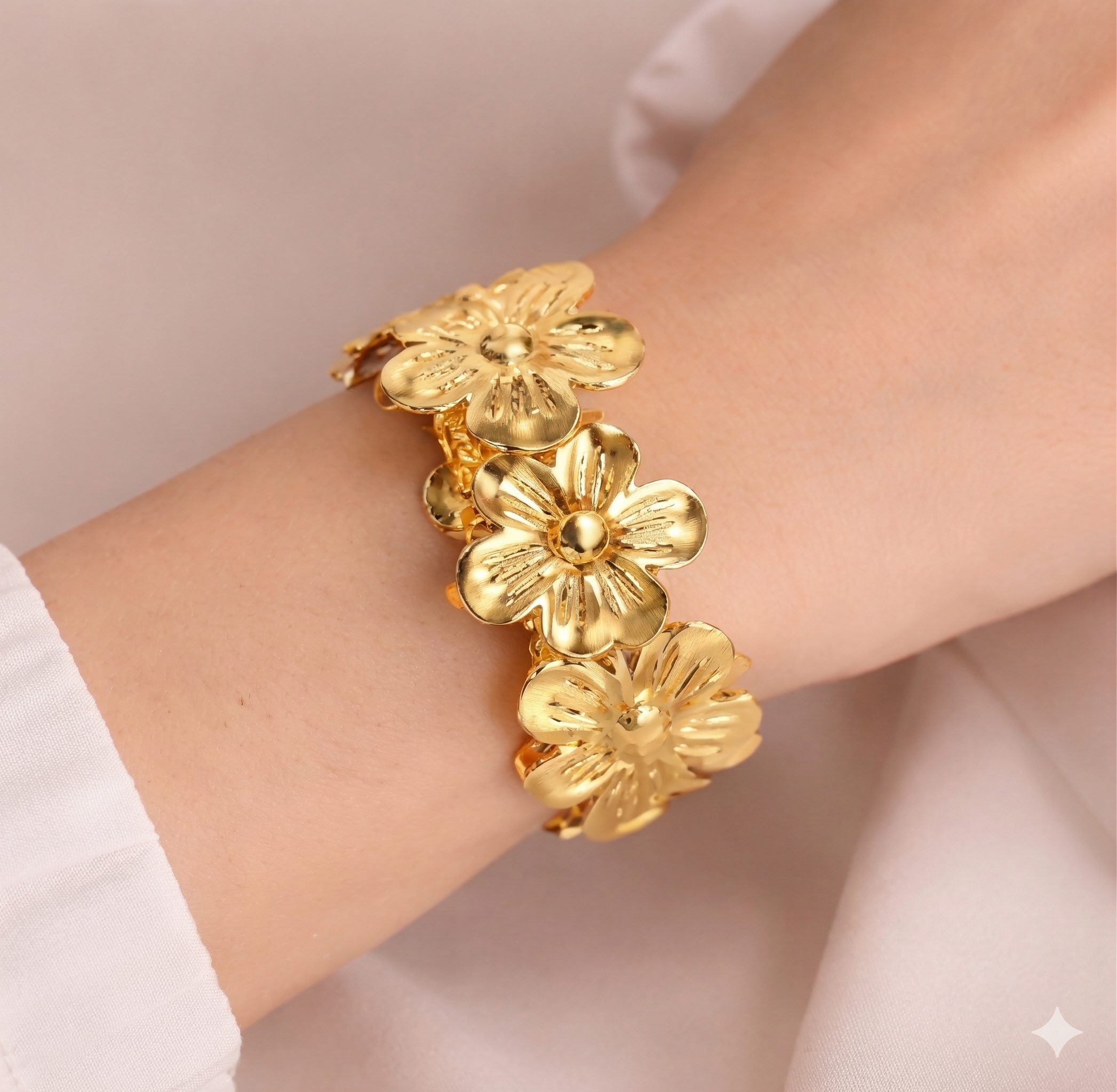 Pink by PC – Floral Stack Cuff - view 2