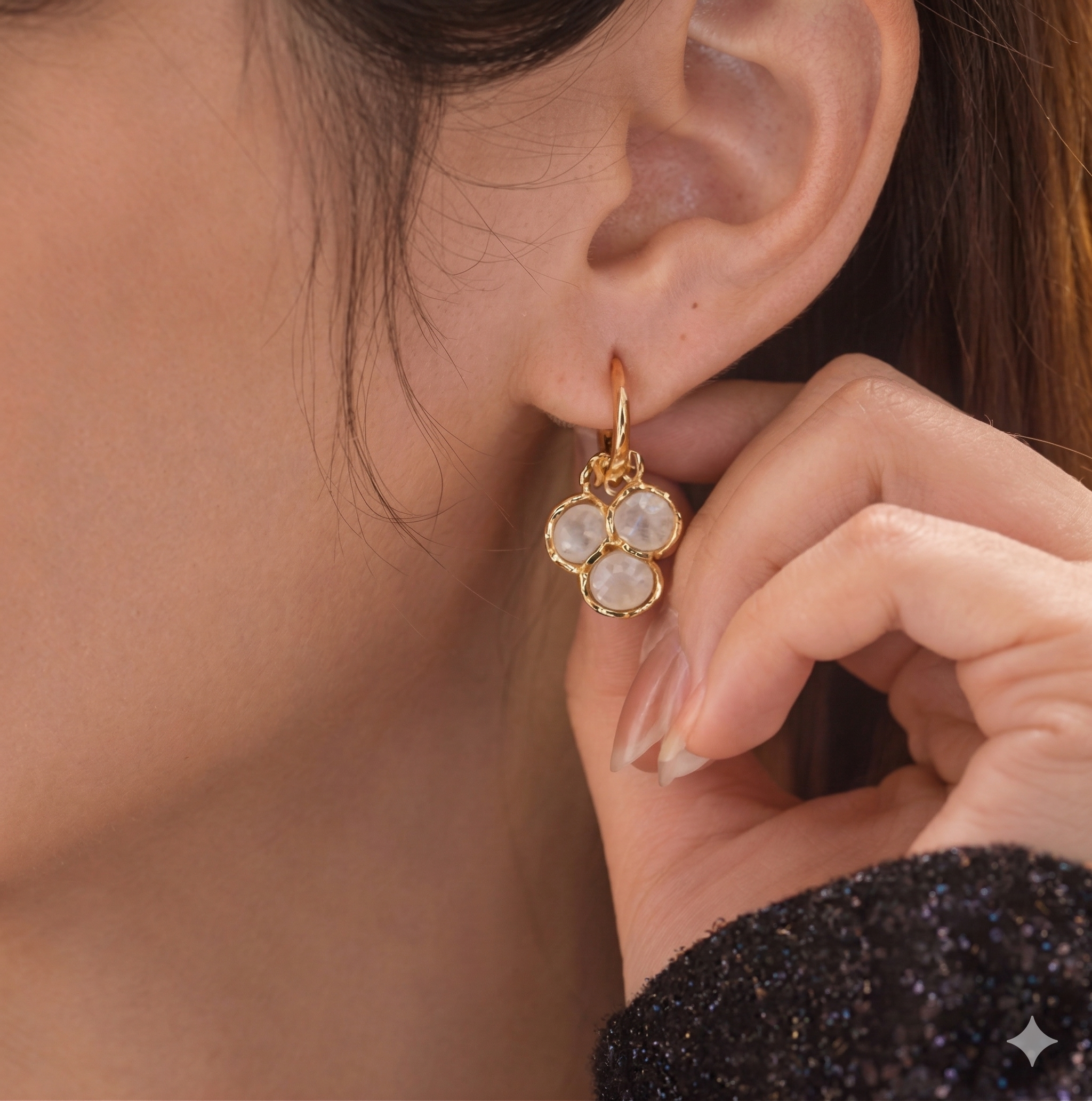 Pink by PC – Pearl Cluster Drops - view 2