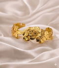 Floral Luxe Cuff bracelet - premium engraved flower cuff by PinkbyPC