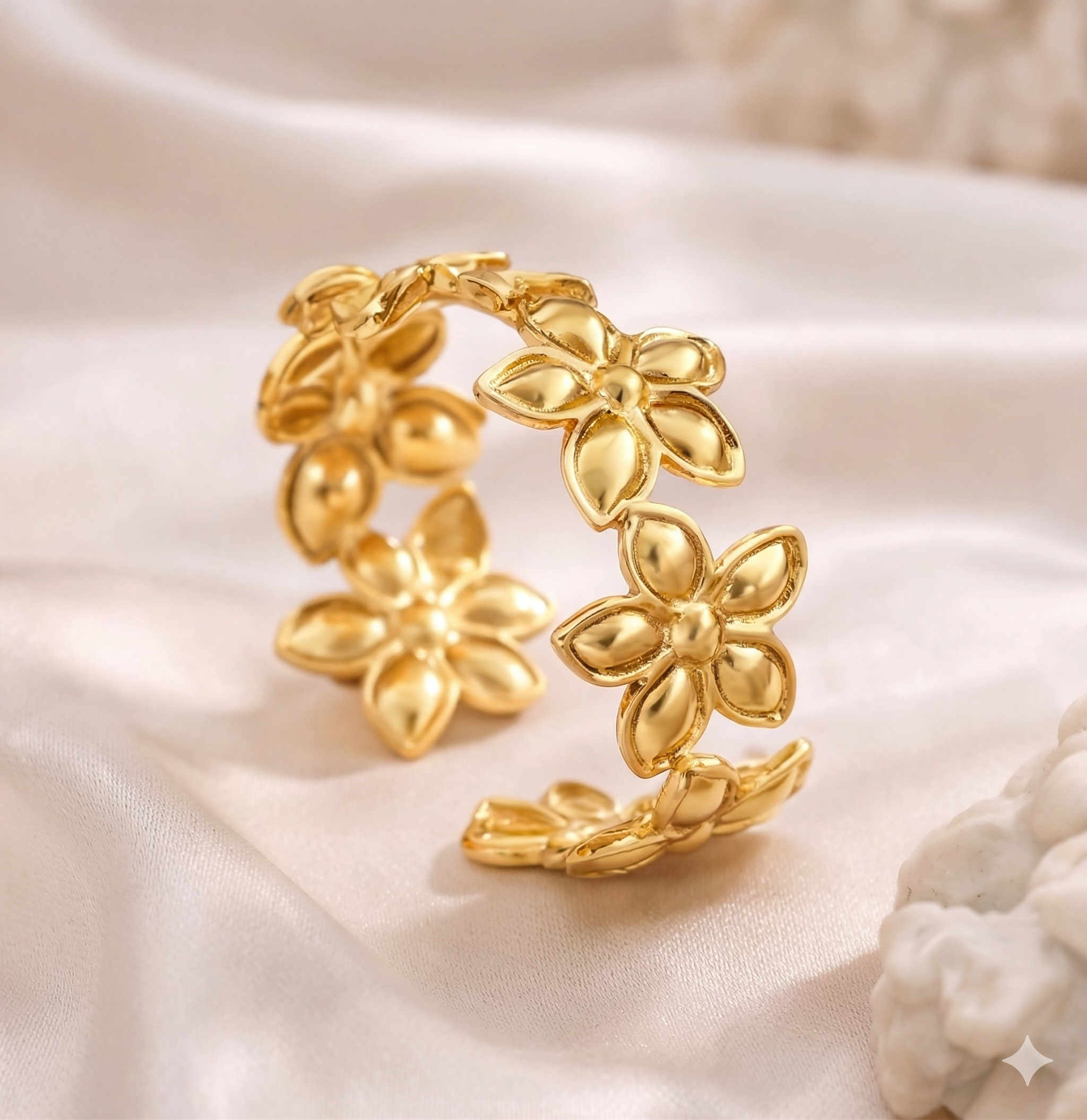 Petal Gloss Bracelet bracelet - smooth floral shine finish by PinkbyPC