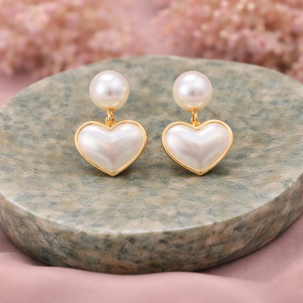 Pink by PC – Pearl Heart Drop - view 3